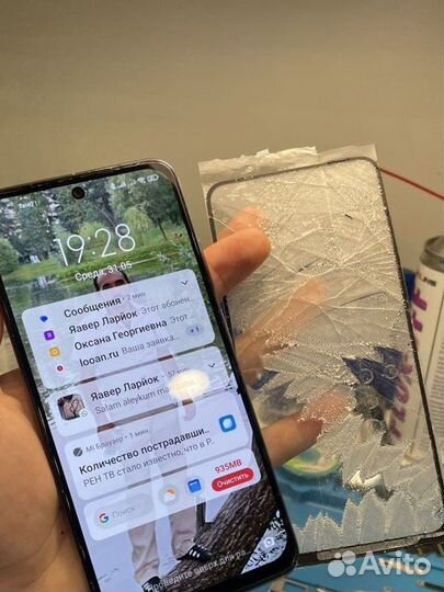 Переклейка стекла iPhone, Xiaomi, Samsung, Honor