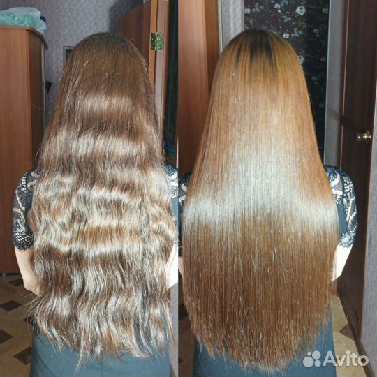 Кератиновое выпрямление,ботокс нано-пластика волос