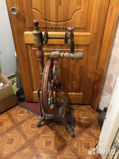 Прялка деревянная старинная