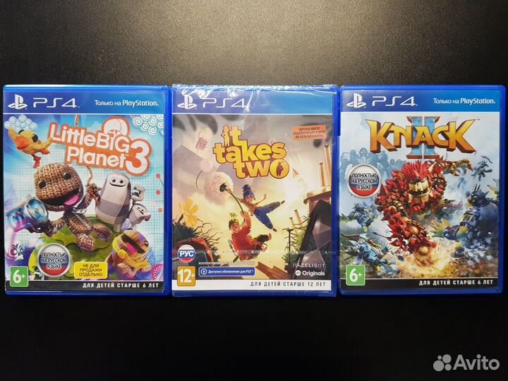 Little Big Planet 3 \It Takes Two \Knack 2 (PS4)