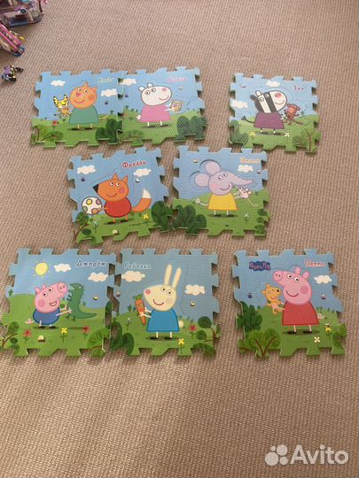 Развивающий коврик пазлы