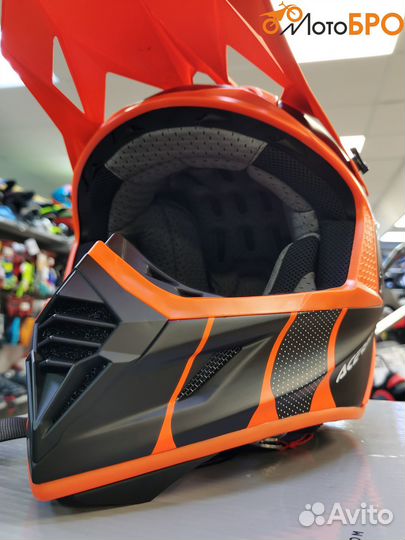 Шлем кроссовый Acerbis X-track Orange-Fluo/Black