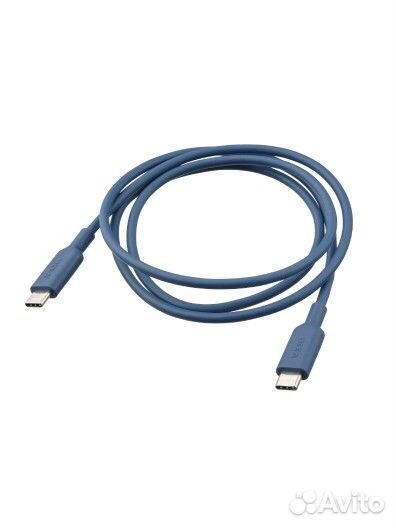 IKEA Sittbrunn кабель USB-C/USB-C 1 м синий