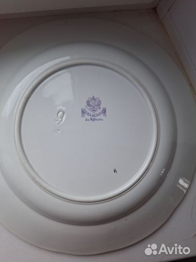 Старинные тарелки ф. Кузнецов 3 шт