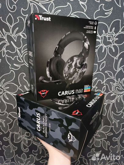 Игровые наушники / гарнитура Trust GTX 323k carus