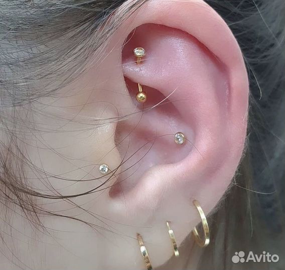 Прокол ушей пирсинг