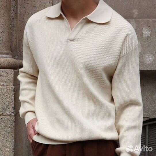 Поло с длинным рукавом old money