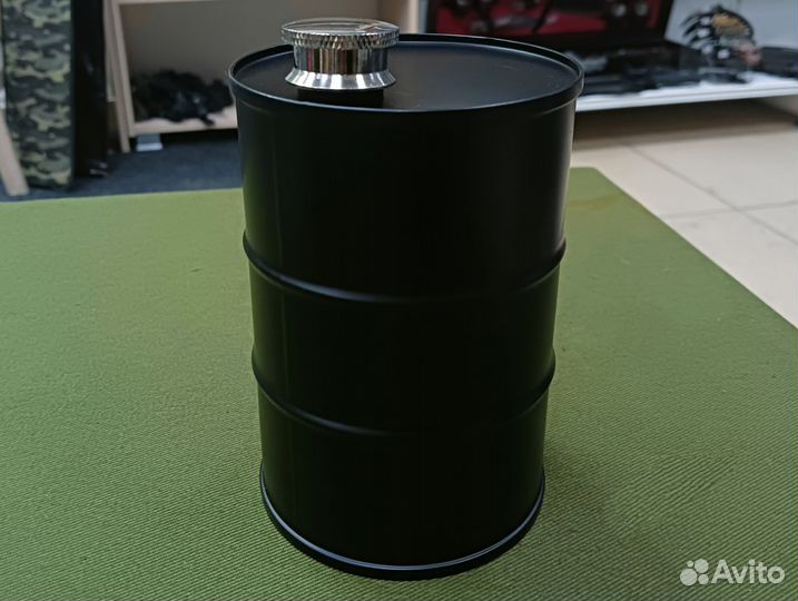 Фляжка - бочка Черная