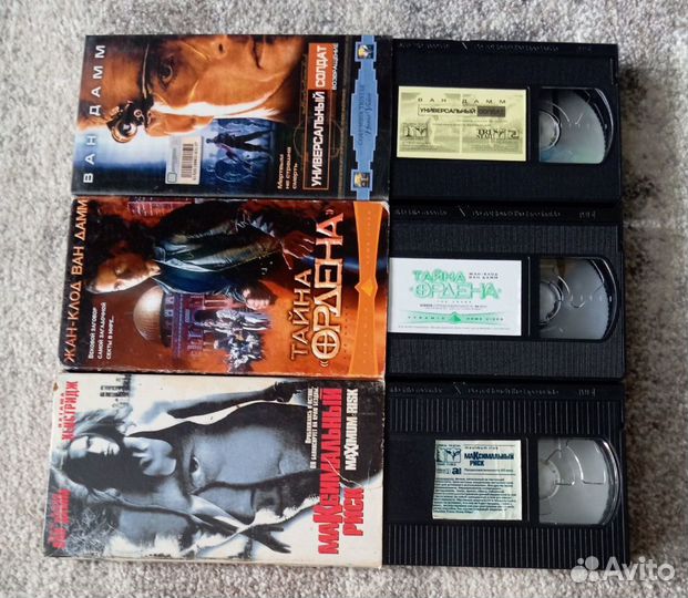 Видеокассеты vhs. Жан Клод Ван Дамм.Постеры