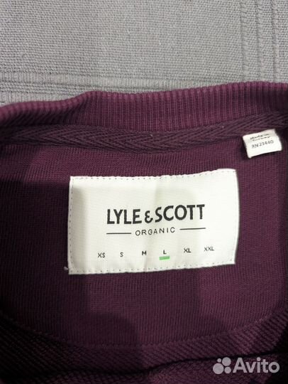 Свитшот lyle & scott crew neck sweatshirt