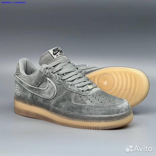 Кроссовки Nike Air Force 1 Серые (Арт.46627)