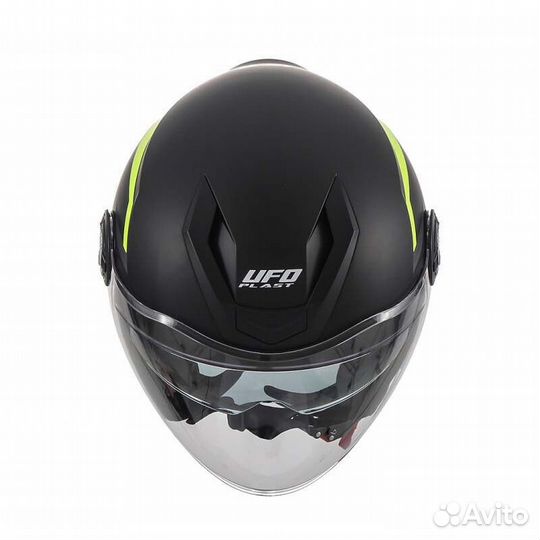 UFO Urban Spirit open face helmet Black / neon yellow