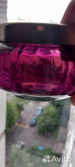 Сахарница цветное стекло СССР