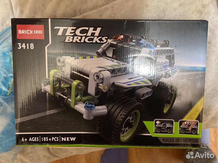 Конструктор новый tech bricks полицейский