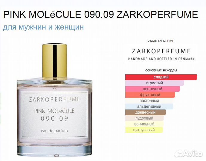 Zarkoperfume Pink Molecule 090 09 60 мл Тестер ОАЭ