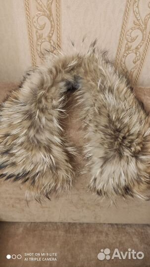 Меховой воротник енот