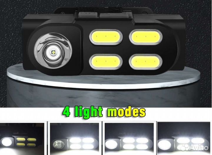 Налобный фонарь led