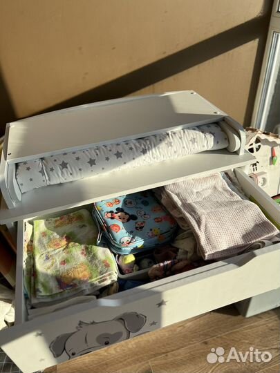 Пеленальный комод с матрасиком непромокайка