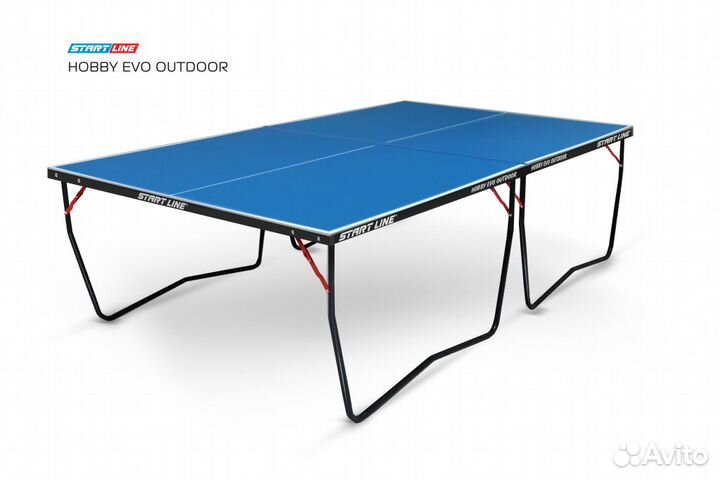 Стол теннисный Hobby EVO 4 Всепогодный Синий