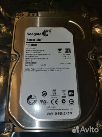 Жесткий диск seagate barracuda 1 tb st1000dm003 обзор