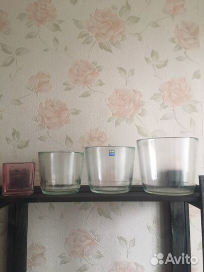 Кашпо стеклянное для орхидей NiNaGlass