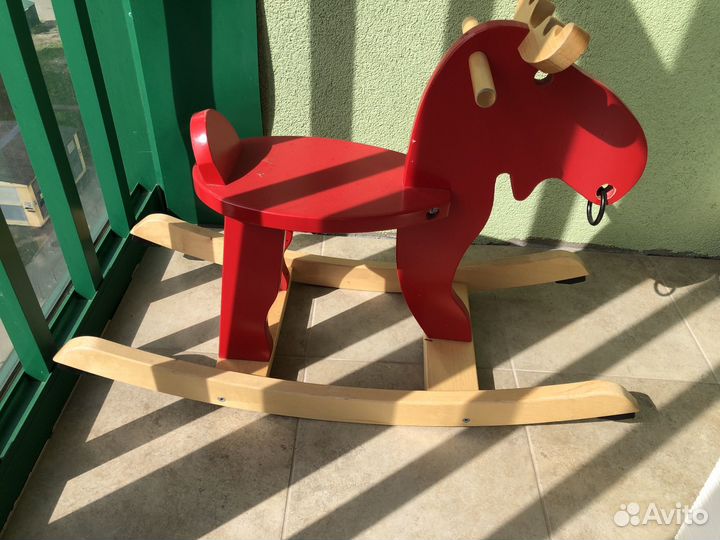 Качалка лось икеа