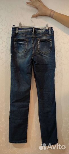 Утеплённые джинсы для девочки gloria jeans 140 см