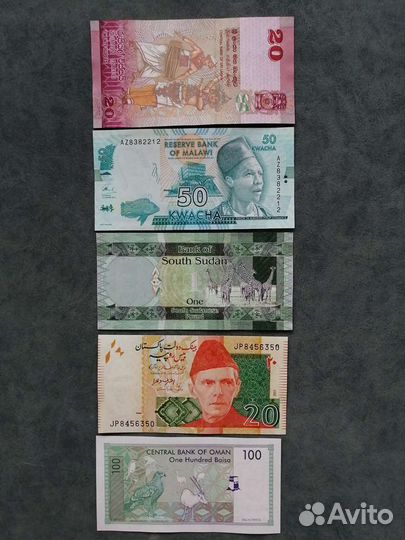 Банкноты разных стран пресс