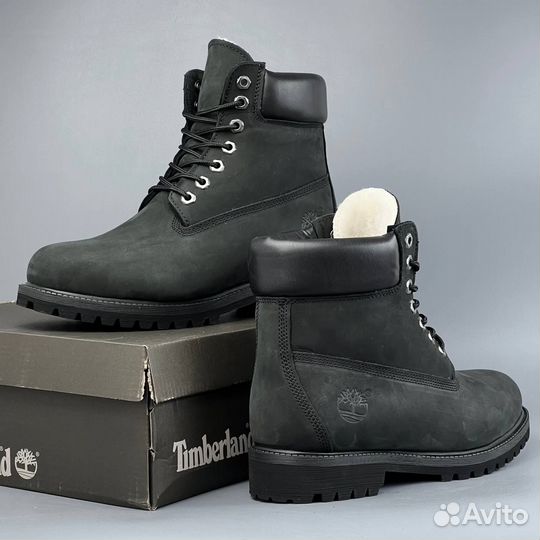 Зимние ботинки timberland black