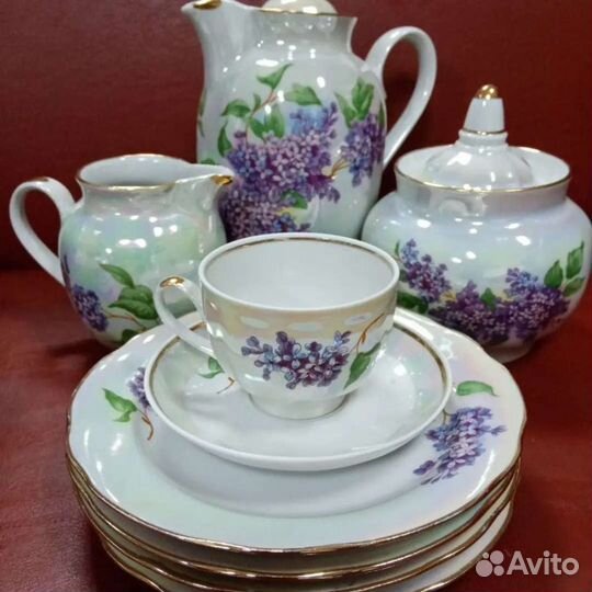 Сервиз кофейный Сирень Дулево