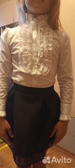 Блузка парадная С юбкой Р. 122-128