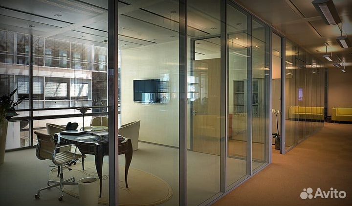 Стеклянные перегородки для офиса от производителя