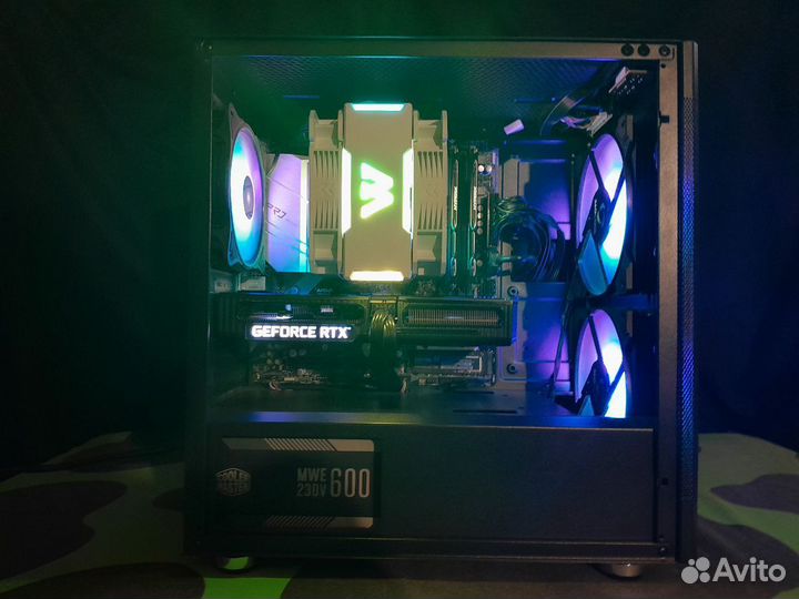 Игровой компьютер ryzen 5 5500+ palit RTX 3050 8gb