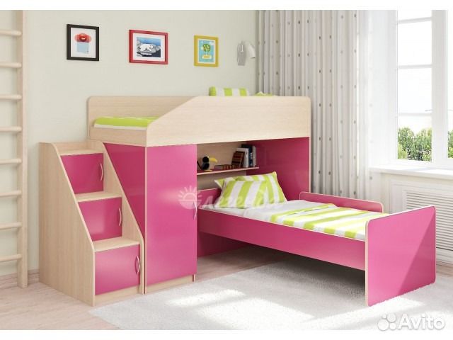 Детская кровать двухъярусная