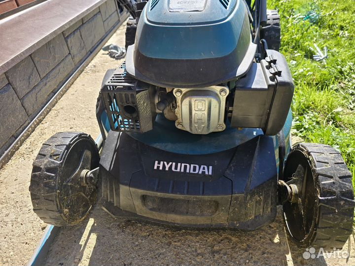 Газонокосилка бензиновая самоходная бу hyundai