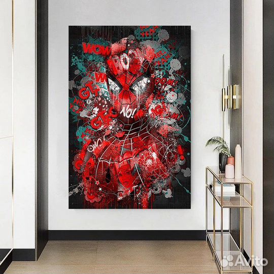 Картина маслом человек паук Секрет эмоций