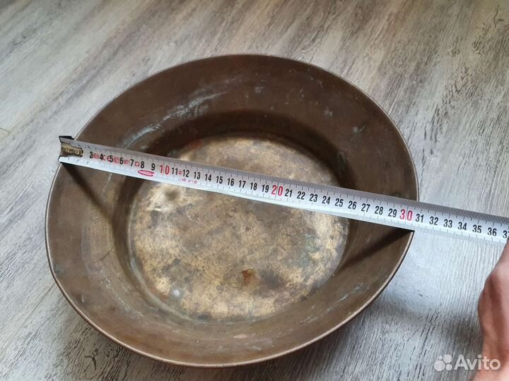 Латунный таз для варенья СССР