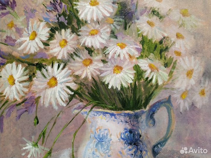 Картина маслом на холсте цветы