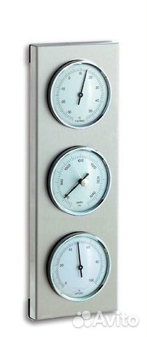 Аналоговая метеостанция TFA арт. 20.2034.02, сталь