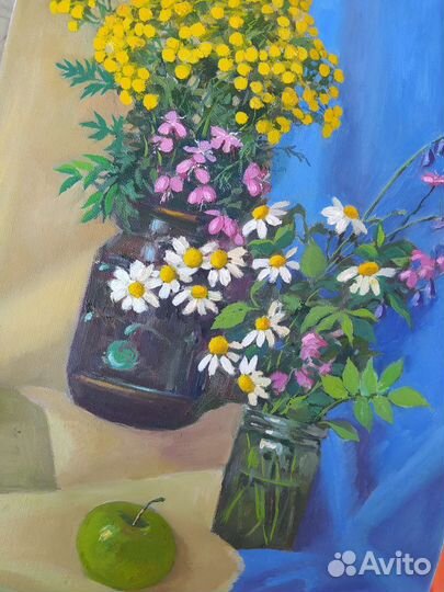 Картина маслом на холсте цветы