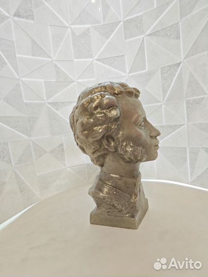 Бюст Пушкина силумин