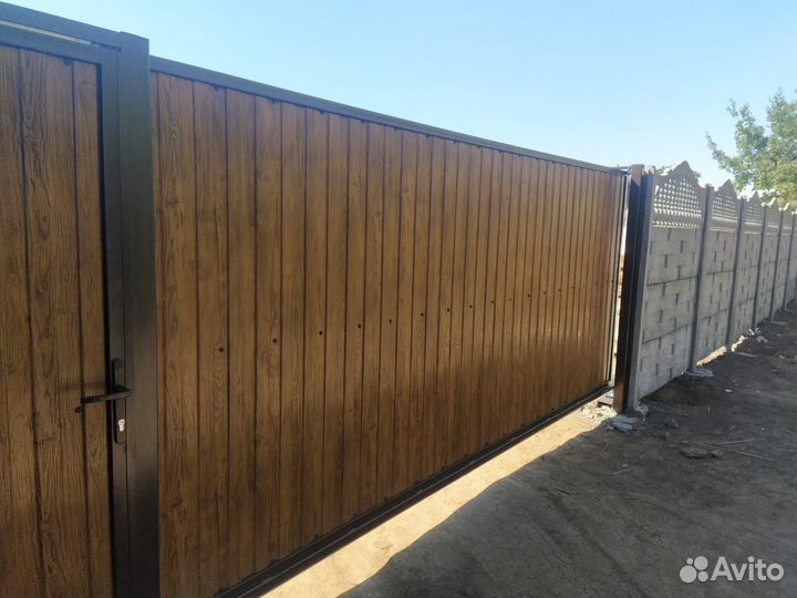 Ворота откатные под ключ с гарантией