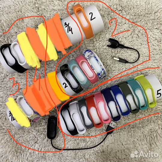 Ремешок Xiaomi Mi Band 2 Mi Band 3/Band 4/Band 5