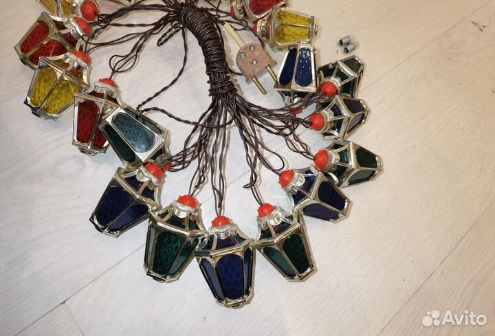 Советская гирлянда Фонарики Радуга 1 СССР 70гг