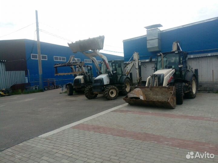 Услуги экскаватор-погрузчика, гидромолот, ямобур