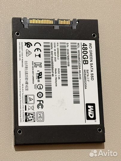 Ssd wd green 480gb