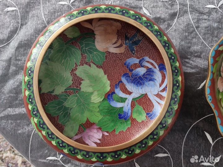 Клуазоне большая чаша для конфект