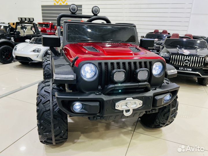 Электромобиль детский jeep rubicon