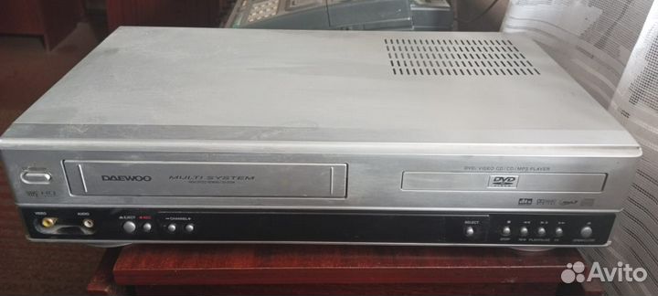 Видео магнитофон + dvd daewoo