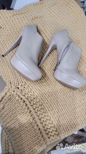 Ботильоны на платформе натуральная кожа 38